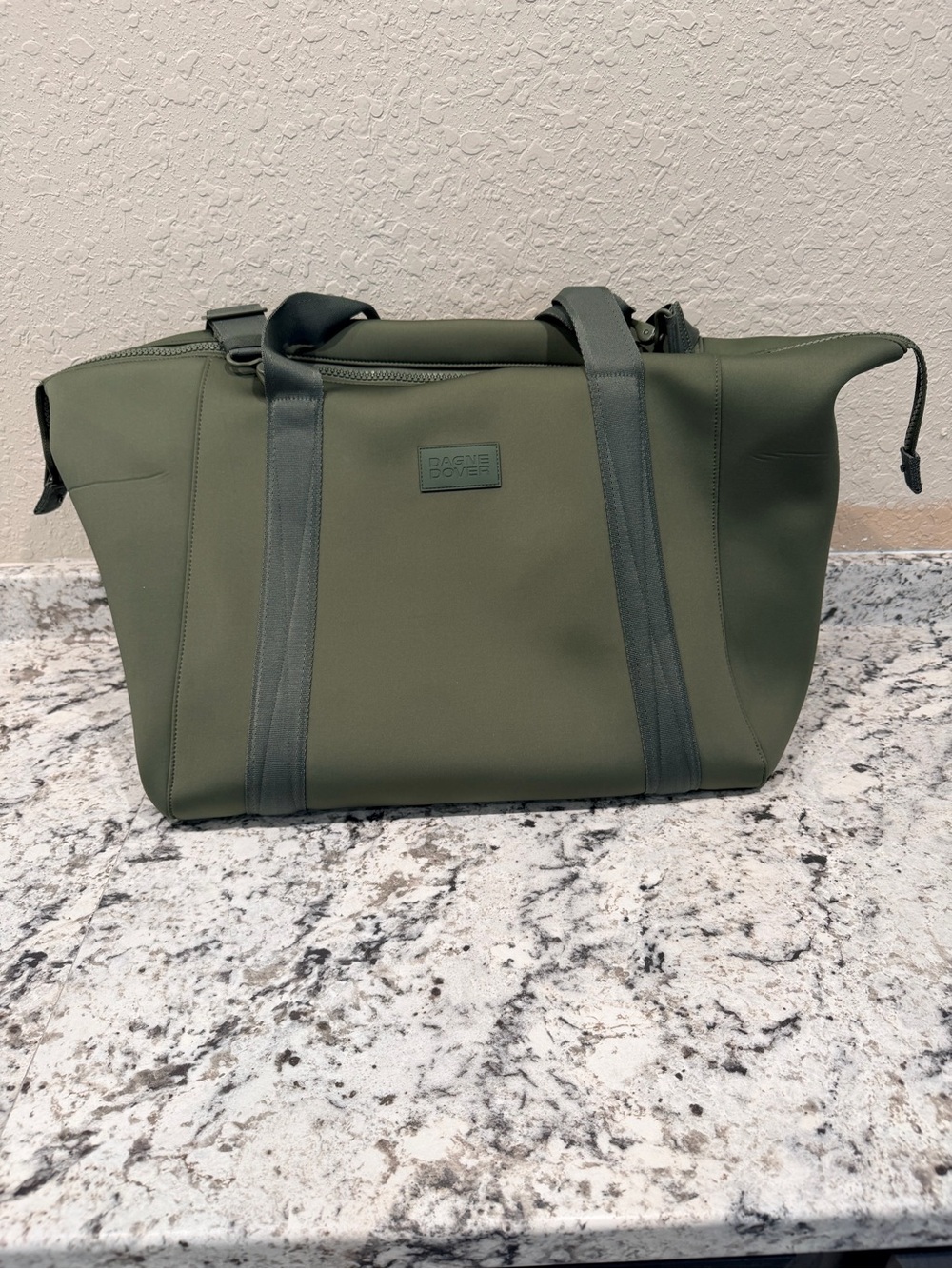 Dagne Dover Olive Green Neoprene Tote